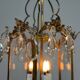 Louis XV style lantern in bronze with drop-shaped pendants, around 1900.