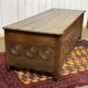 18th-century Breton chestnut bank bench