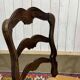 Set of 7 Louis XV style beech chairs with straw seats.