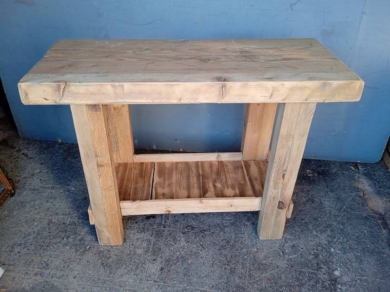 Workbench 120cm old solid wood