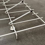 Minimalist German rope coat rack from the mid-century, 1960s.