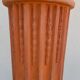 Antique fluted terracotta pedestal column