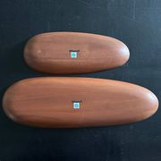Coffret de 2 coupes Thin en acajou Ethnicraft