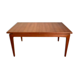 Scandinavian extendable table in teak 149/225x86cm vintage an60