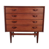 Danish teak chest of drawers, 60s