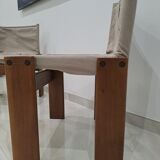 Pair of Monk chairs by Afra & Tobia Scarpa for Molteni, 1970S