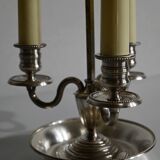 White metal bouillotte lamp, empire style – early twentieth century
