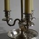 White metal bouillotte lamp, empire style – early twentieth century