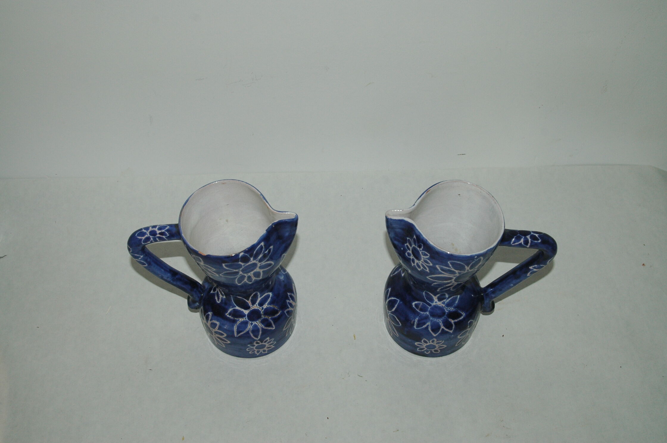 Pair of broc vases signed Allix Michel Alexandrov Vallauris