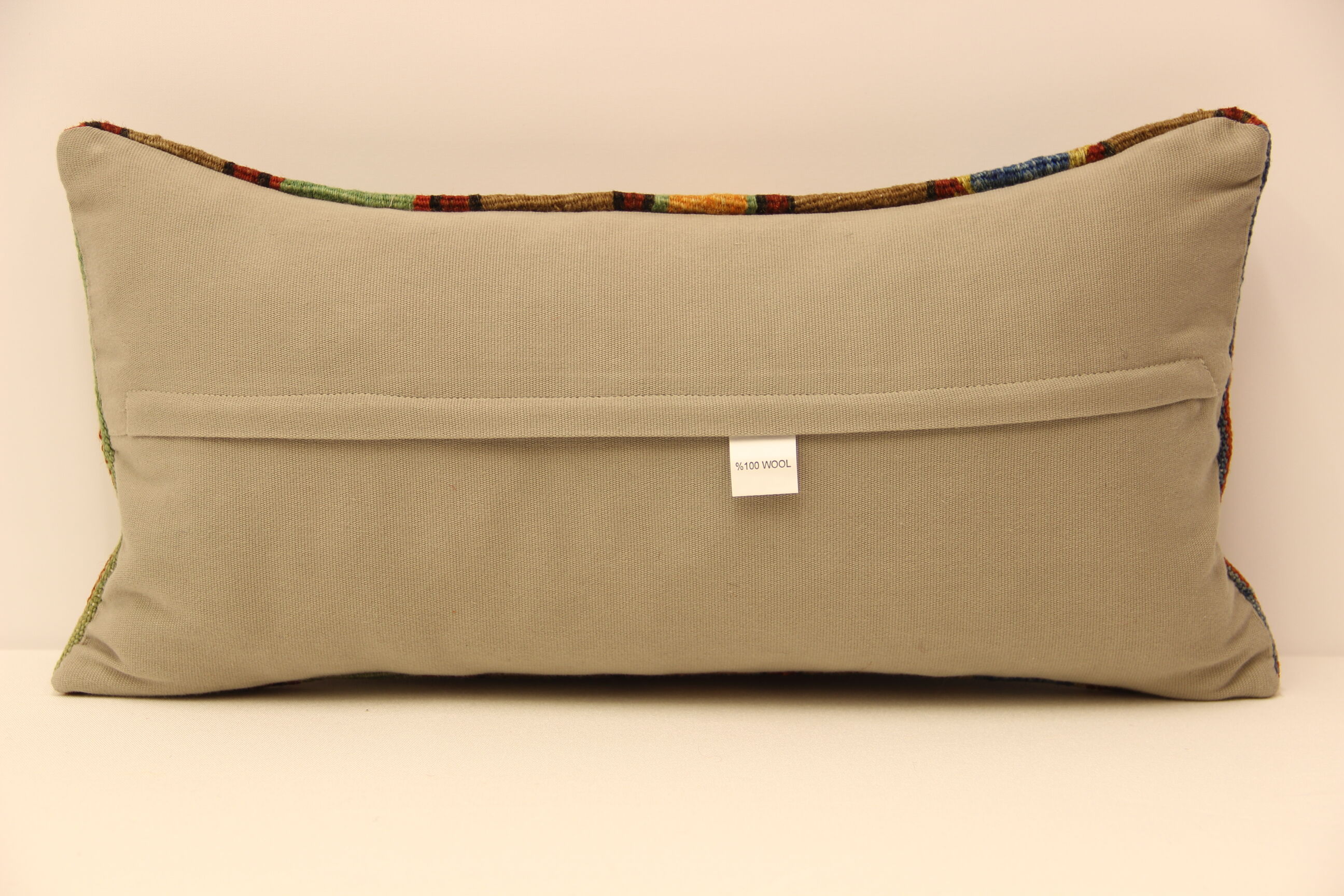 Turkish kilim pillow,25x50 cm