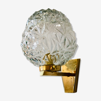 Wall lamp brass, Disderot edition, 1960