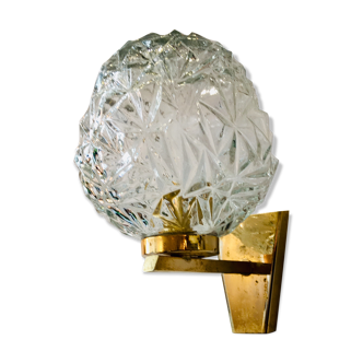 Wall lamp brass, Disderot edition, 1960