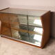 Vintage diamond shaped display cabinet - Belgium 1950's