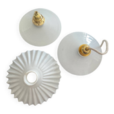 Set of 3 opaline suspensions