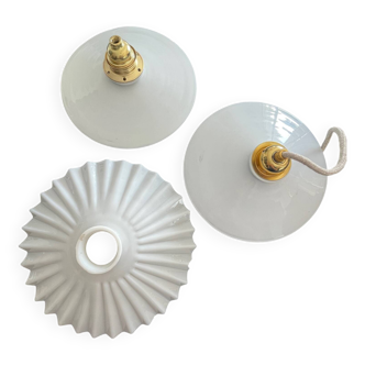 Set of 3 opaline suspensions