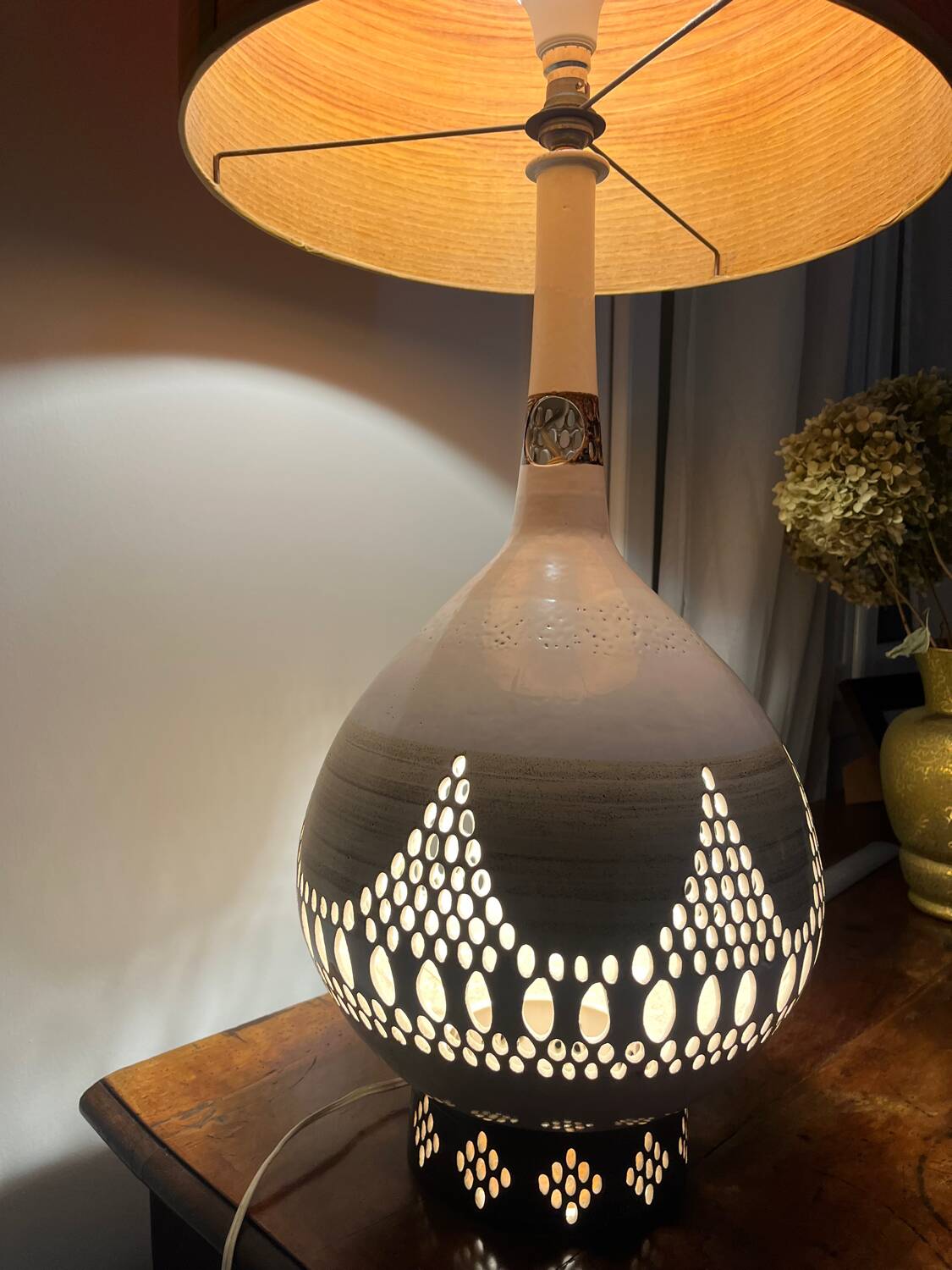 Ceramic lamp G. Pelletier 1960