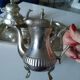 Silver metal coffee set