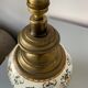 Old faience lamp of Gien Renaissance decoration 1876