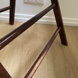 Folding chair occasional chair vintage wooden office chair with cane seat