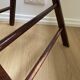 Folding chair occasional chair vintage wooden office chair with cane seat
