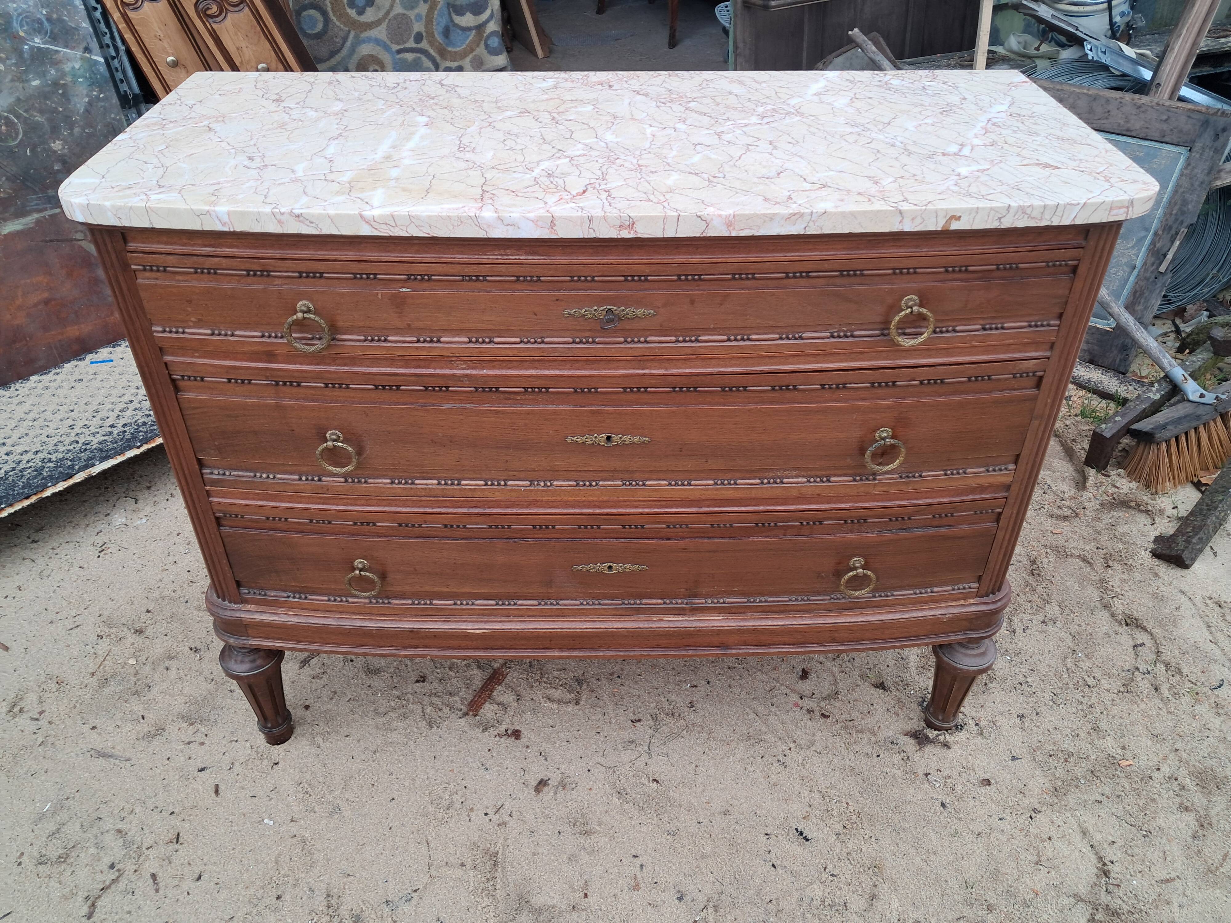 Louis XVI style chest of drawers