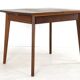 Table à manger rectangulaire extensible en teck - design néerlandais mid-century moderne