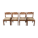 Set of 4 vintage solid wood chairs