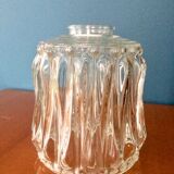 Chiseled glass suspension