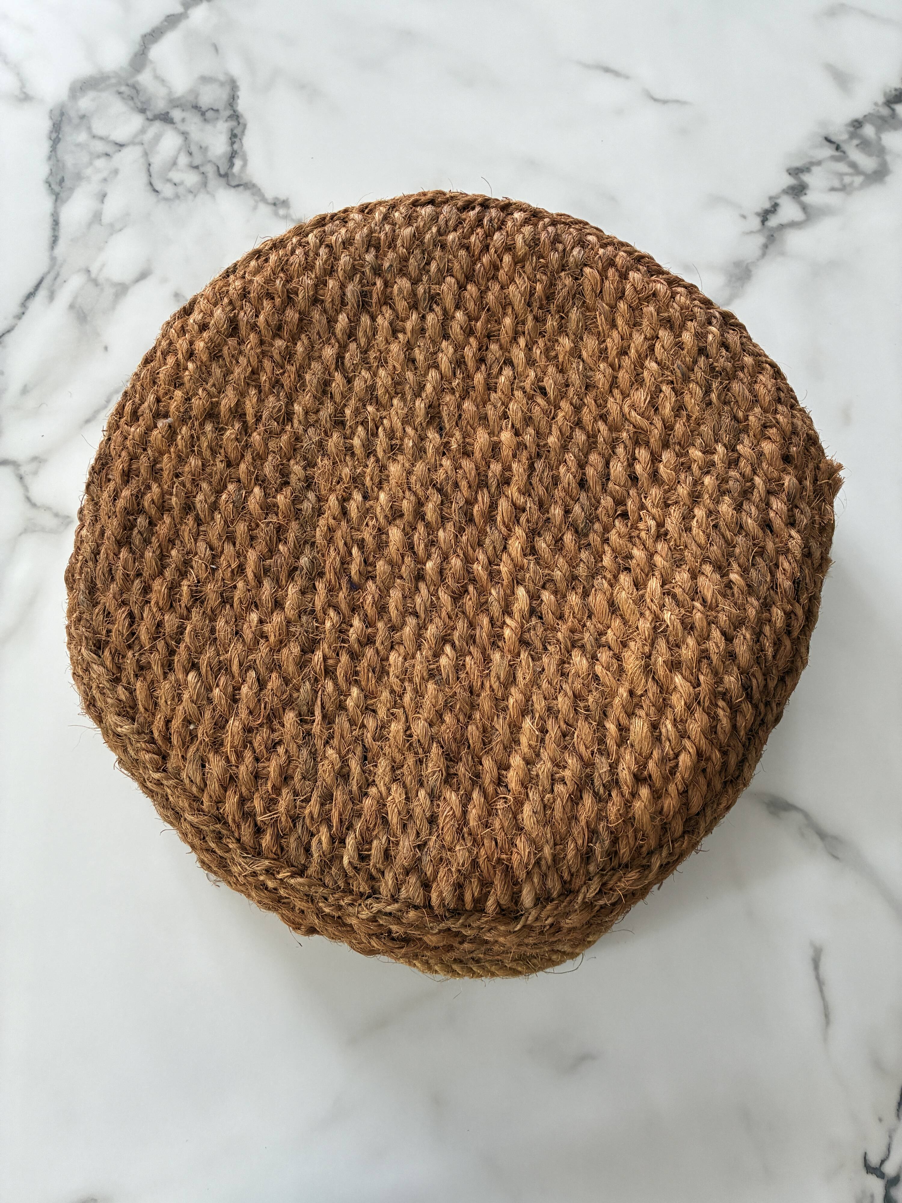 Natural jute tray basket