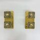 Pair of Peil & Putzler ice cube glass wall lamps, 1970s