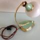 Bedside lamp brass and opaline / vintage 50s-60s