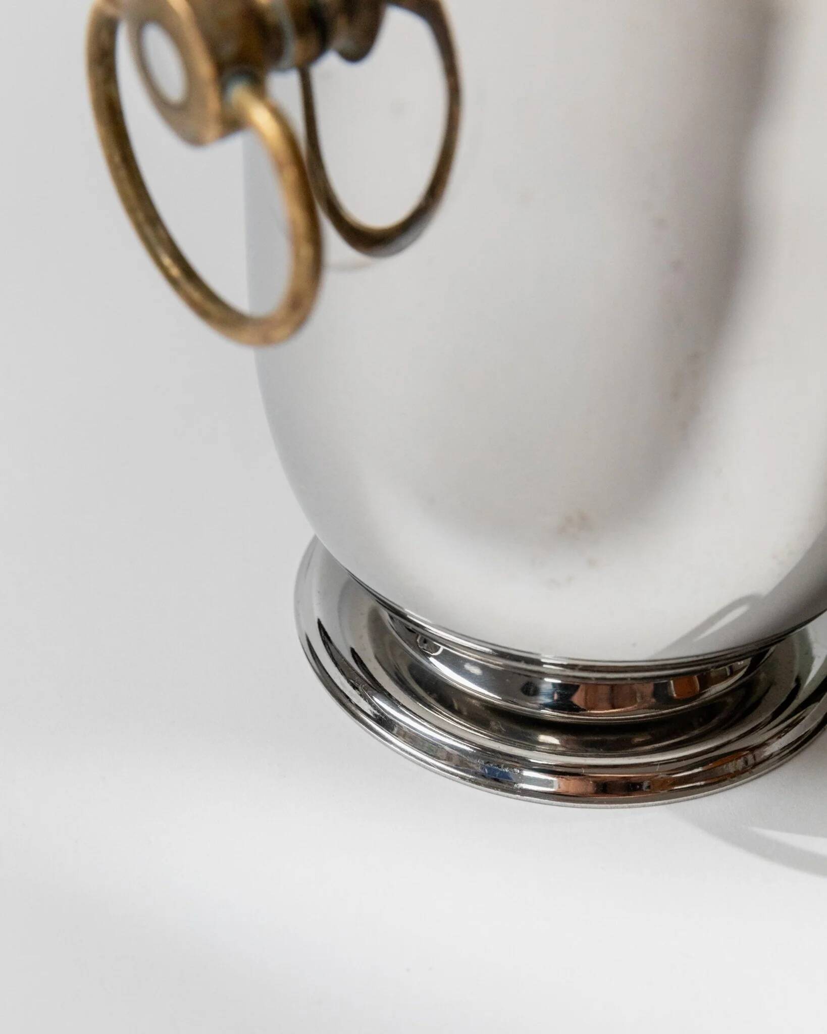 Silver-plated Jean Couzon 1980s Champagne Cooler – Vintage Centerpiece and Elegant Table Decor