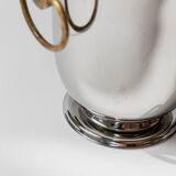 Silver-plated Jean Couzon 1980s Champagne Cooler – Vintage Centerpiece and Elegant Table Decor