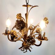 Hollywood Regency Roses kroonluchter, Verguld, Drie Armen, Italie