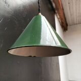 Suspension cone enamelled sheet metal