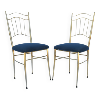 Pair of metal chairs