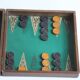 Planche de backgammon ou trictrac antique, années 1910-20