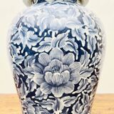 Beautiful Royal Benjarong Ginger Jar or Vase – Blue and Gold
