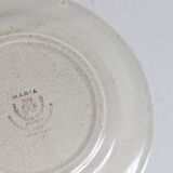 4 plates with earthenware desserts from St Amand