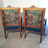 Fauteuils anciens entièrement restaurés style Louis XVI
