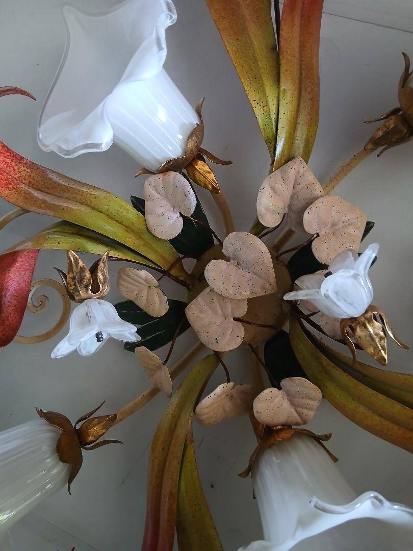 Paterno Franco - Wall light, Ceiling light, floral flower water lily italy 9