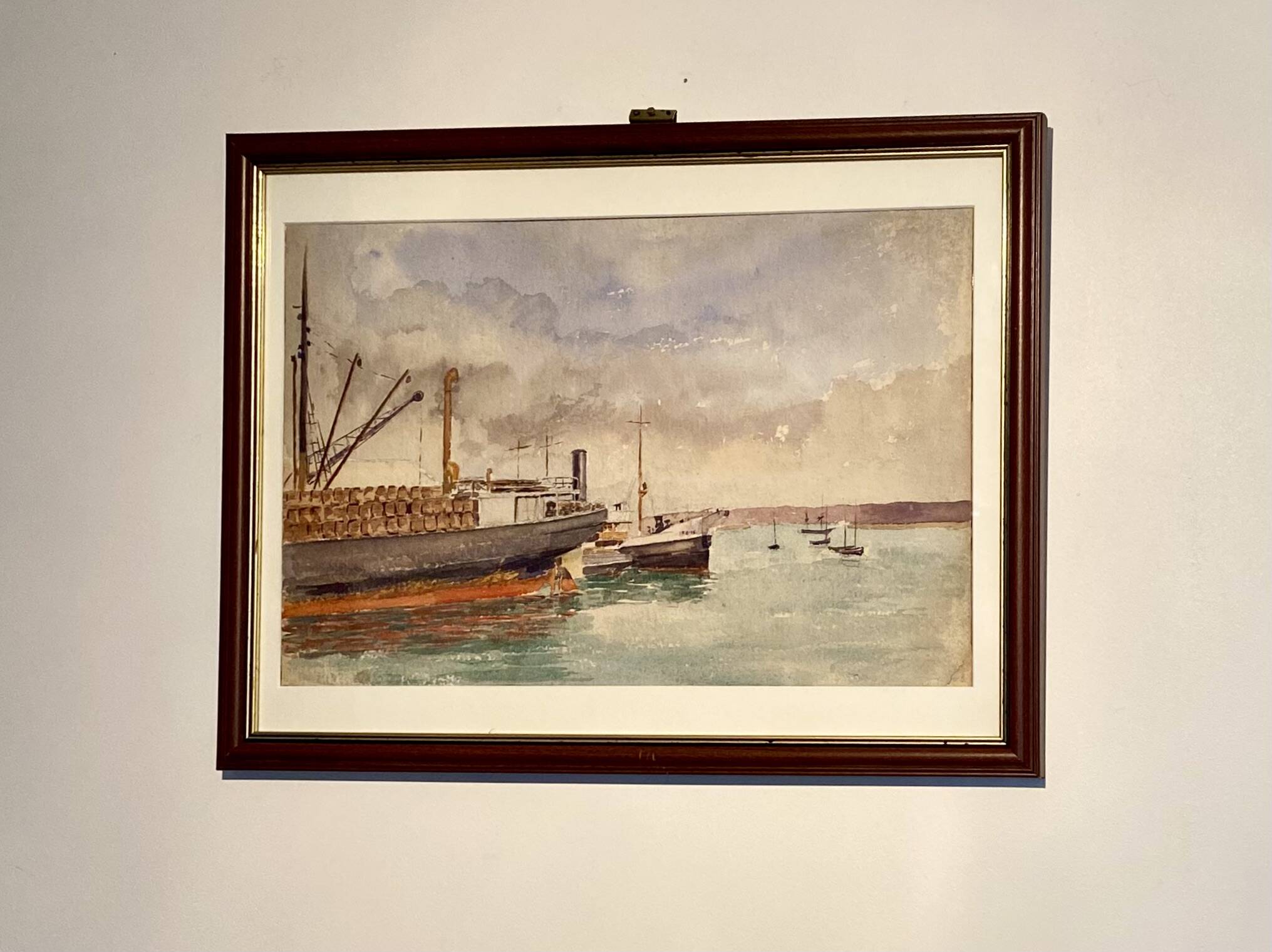 Old painting, Marine circa 1950/1960