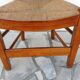 Fauteuil ancien en bois et paille