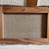 Peinture village Sahara vintage