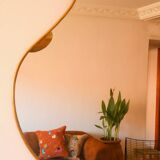 Miroir Organique Abstrait en Laiton