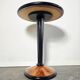 Table d'appoint en noyer et bois ébène de style Art Déco