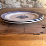 Lot de 2 assiettes à desssert Sarreguemines modèle "Helsingör"
