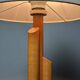 Midcentury Scandinavian pine skyscraper table lamp, 1970s
