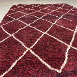 Tapis beniourain bordeau 195x294cm