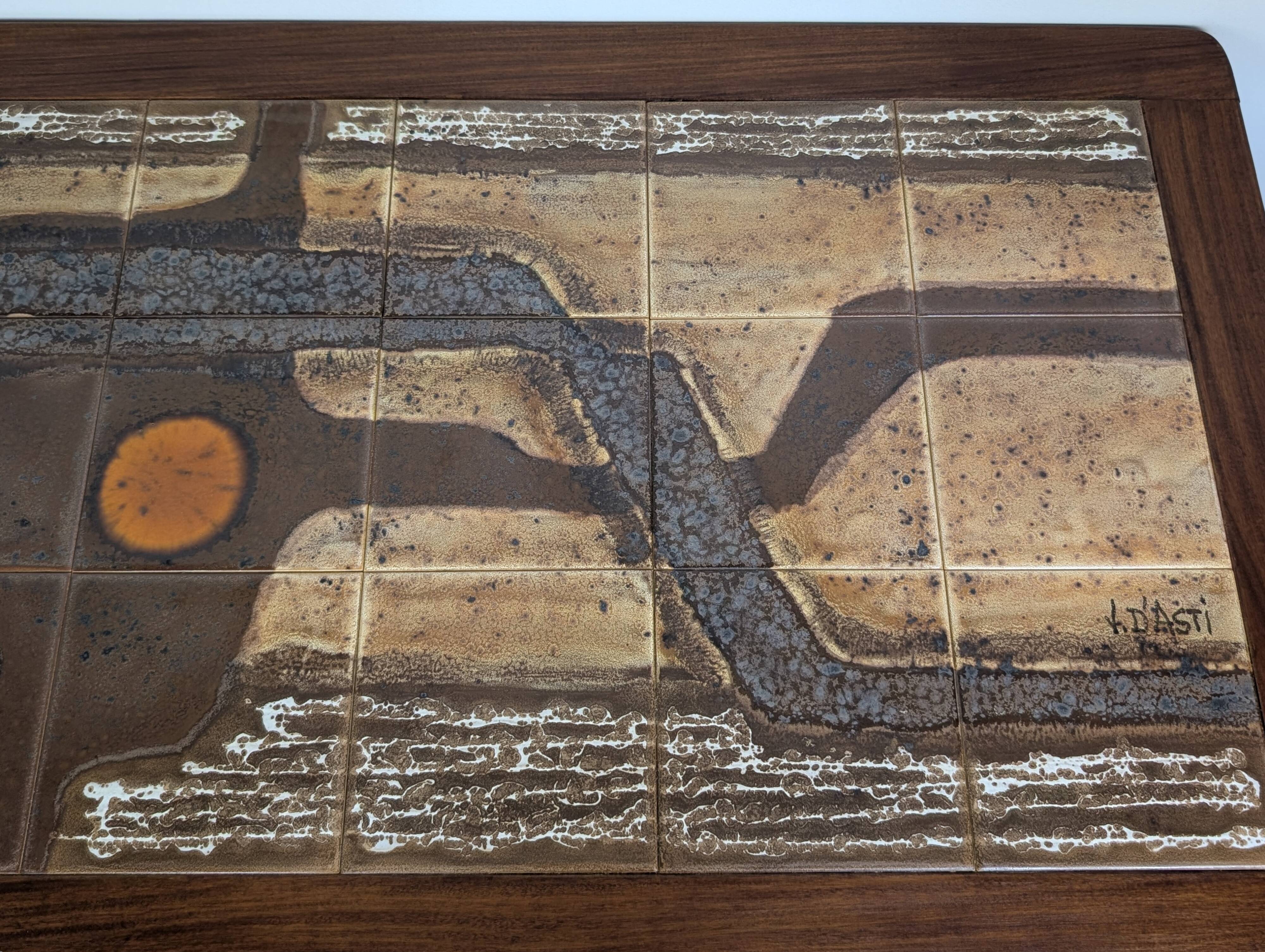 Vallauris ceramic coffee table